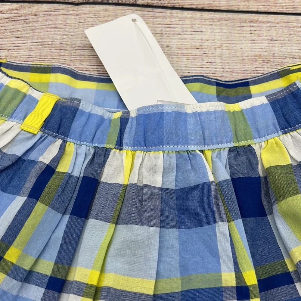 Gymboree Elastic Waist Plaid Skirt Size 4